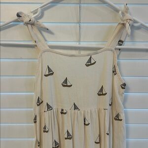 Rylee + Cru Cream Sailboat Print Dress
